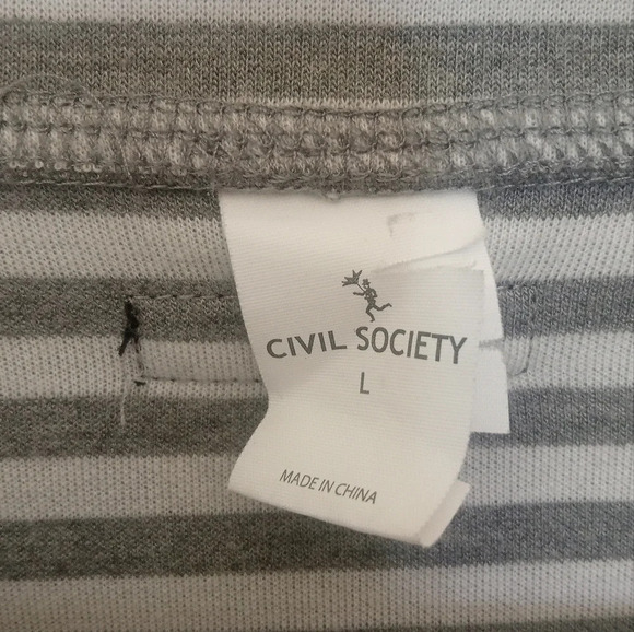 Light blue Civil Society 1/4 zip Long Sleeve Sweater Size Large - Picture 2 of 4